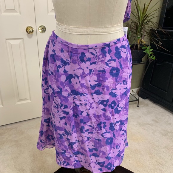 Cynthia Howie 2 piece Skirt Set 100% Silk Size 8P - Picture 6 of 7